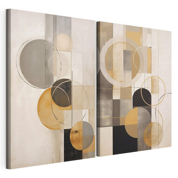 Modulaire canvasprint Twee kunstwerken