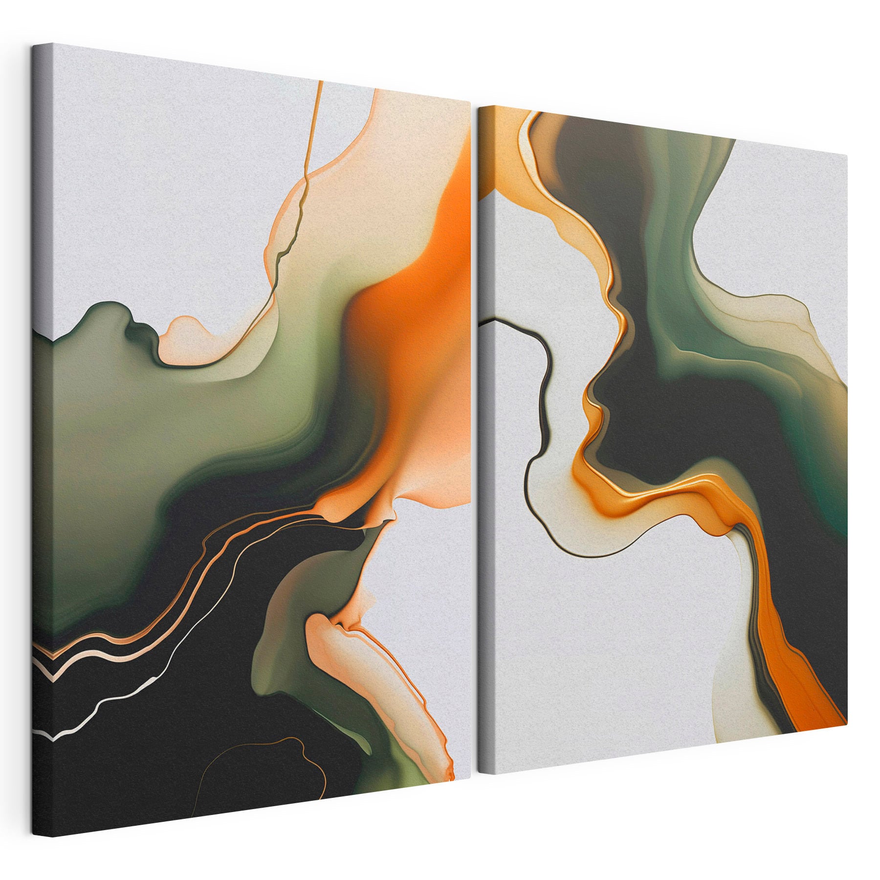 Flowing colors in harmonious patterns