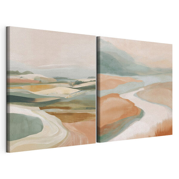 Modulaire canvasprint Landschapsschilderij