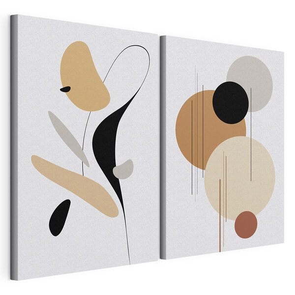 Modulaire canvasprint Twee kunstafbeeldingen