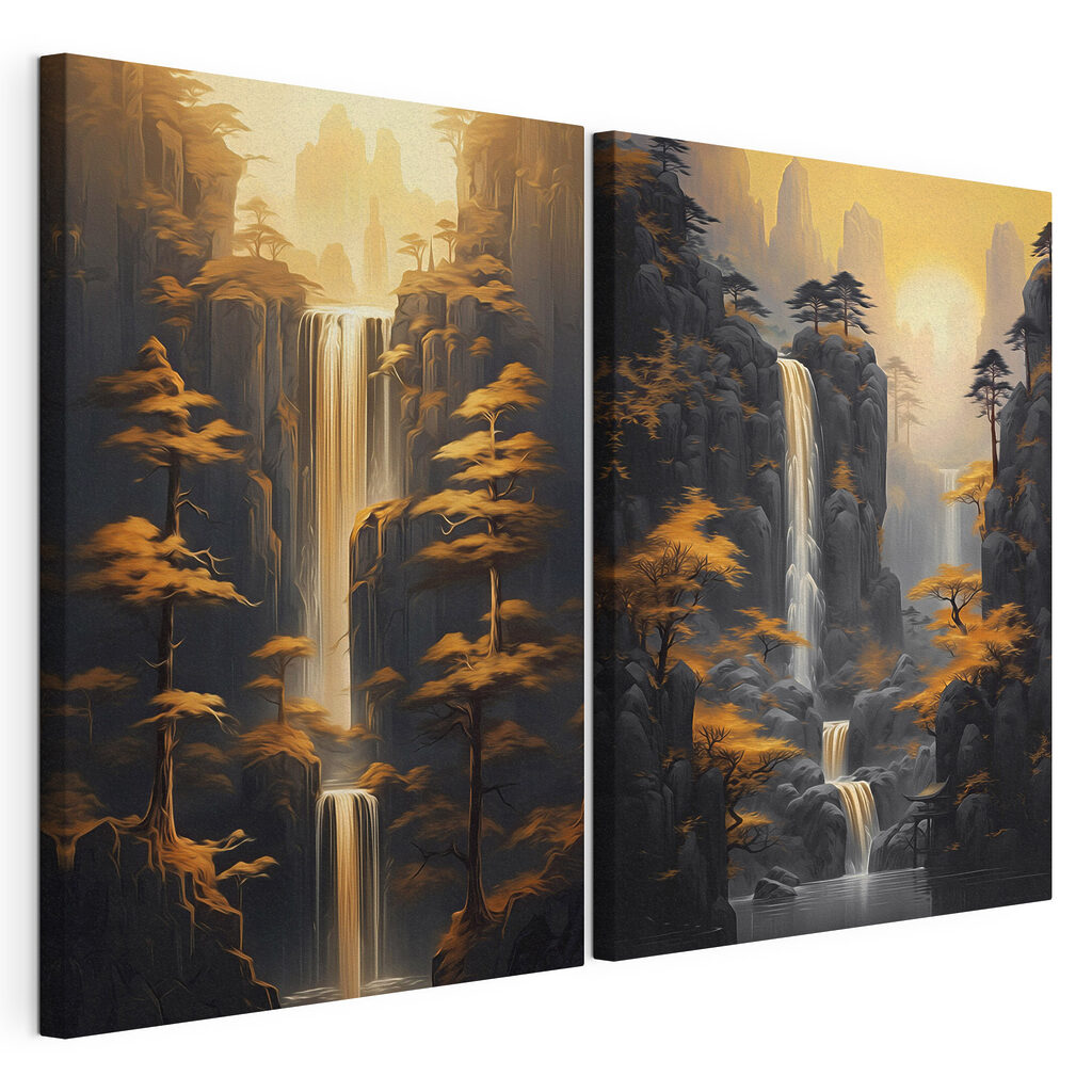 Waterfall in a mountain