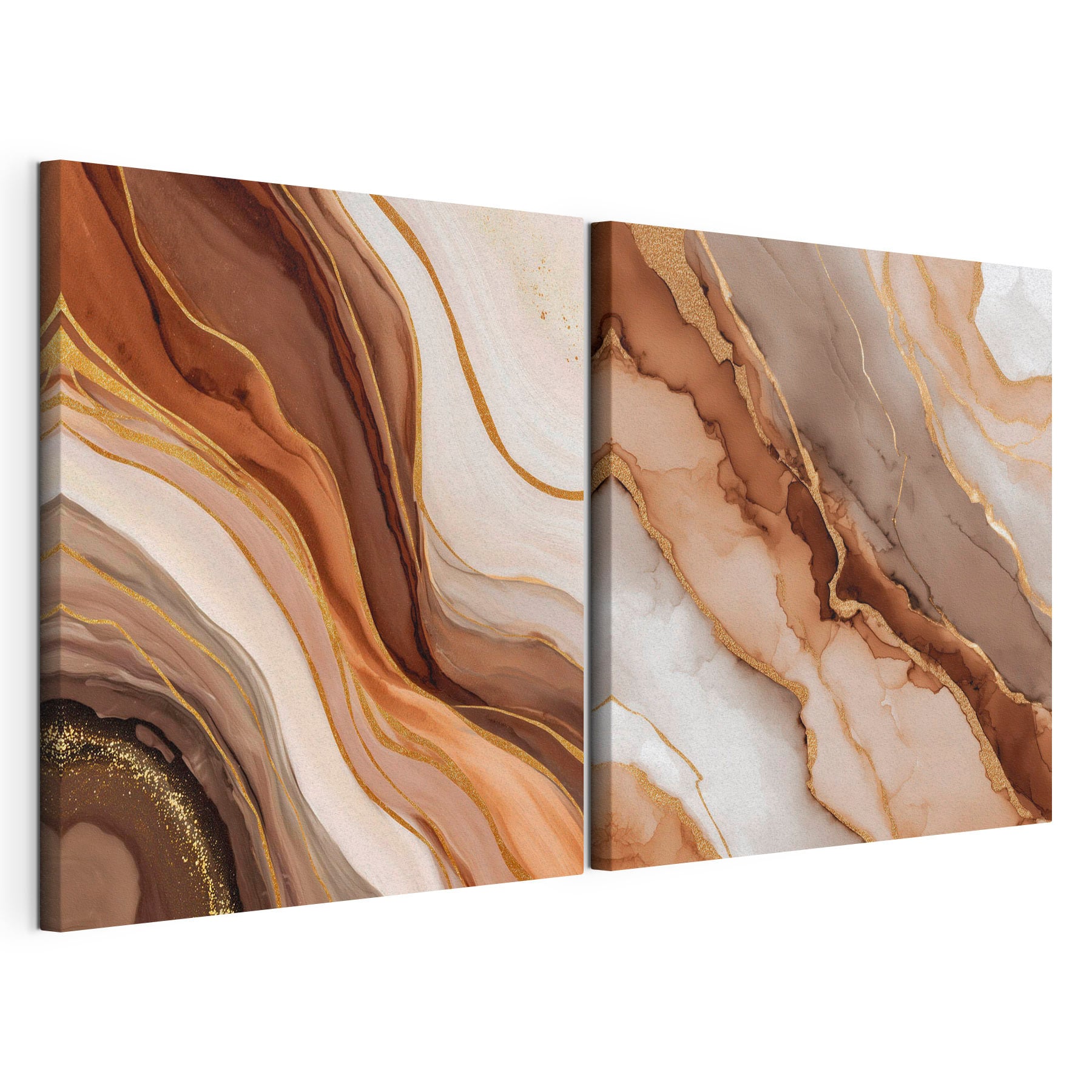 Flowing layers of earthy tones