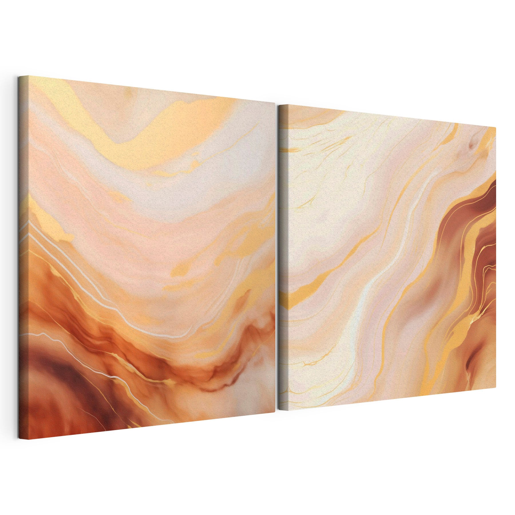 Flowing patterns in warm colors