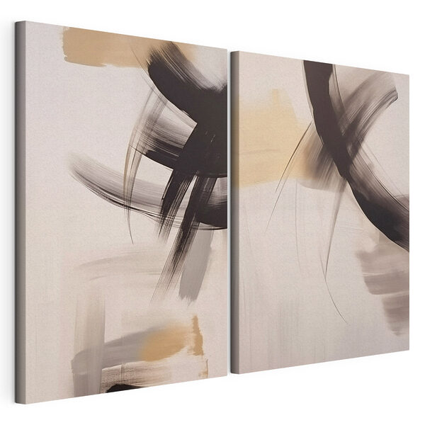Modulaire canvasprint Twee kunstwerken