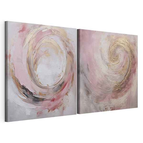 Modulaire canvasprint Schilderij van een spiraal