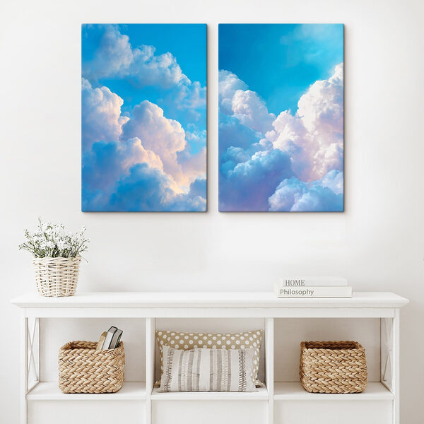Blue sky with clouds