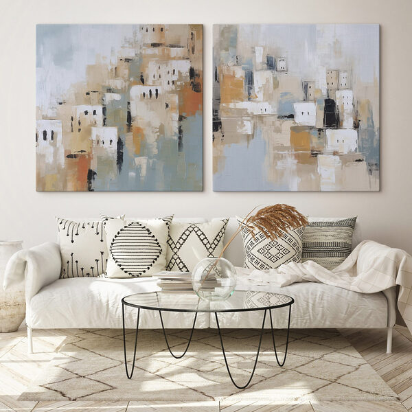 Painting of a city