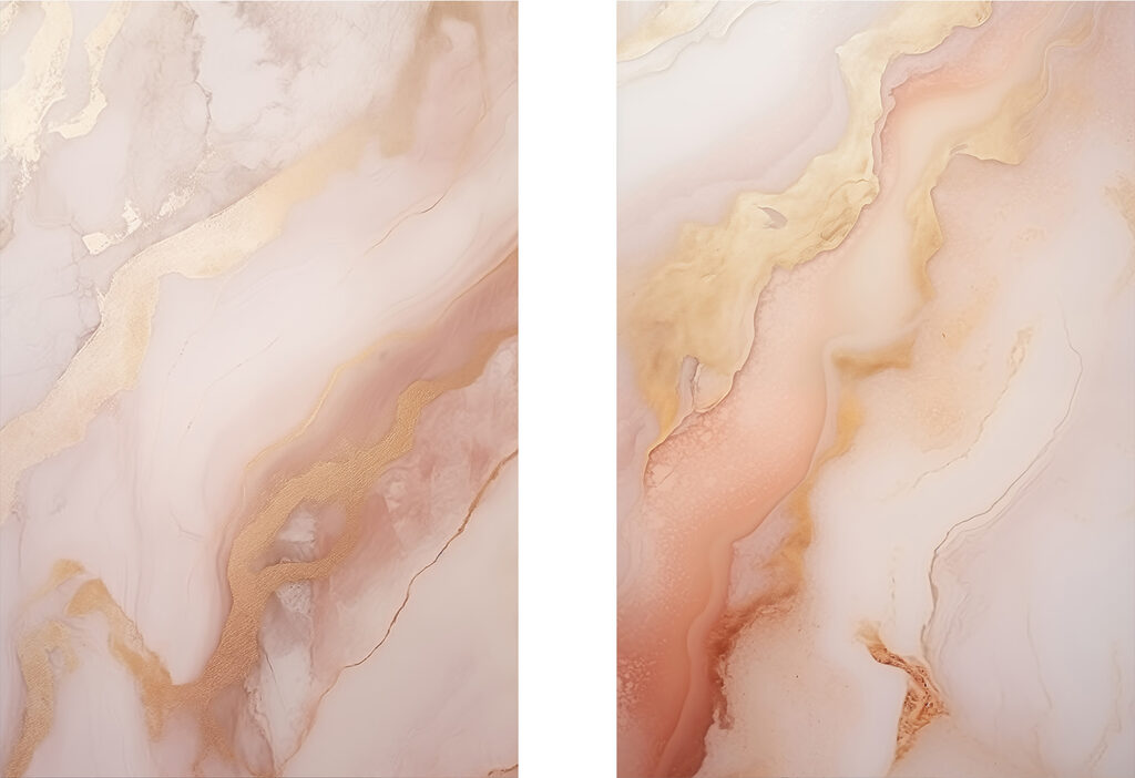 Soft swirls in warm colors