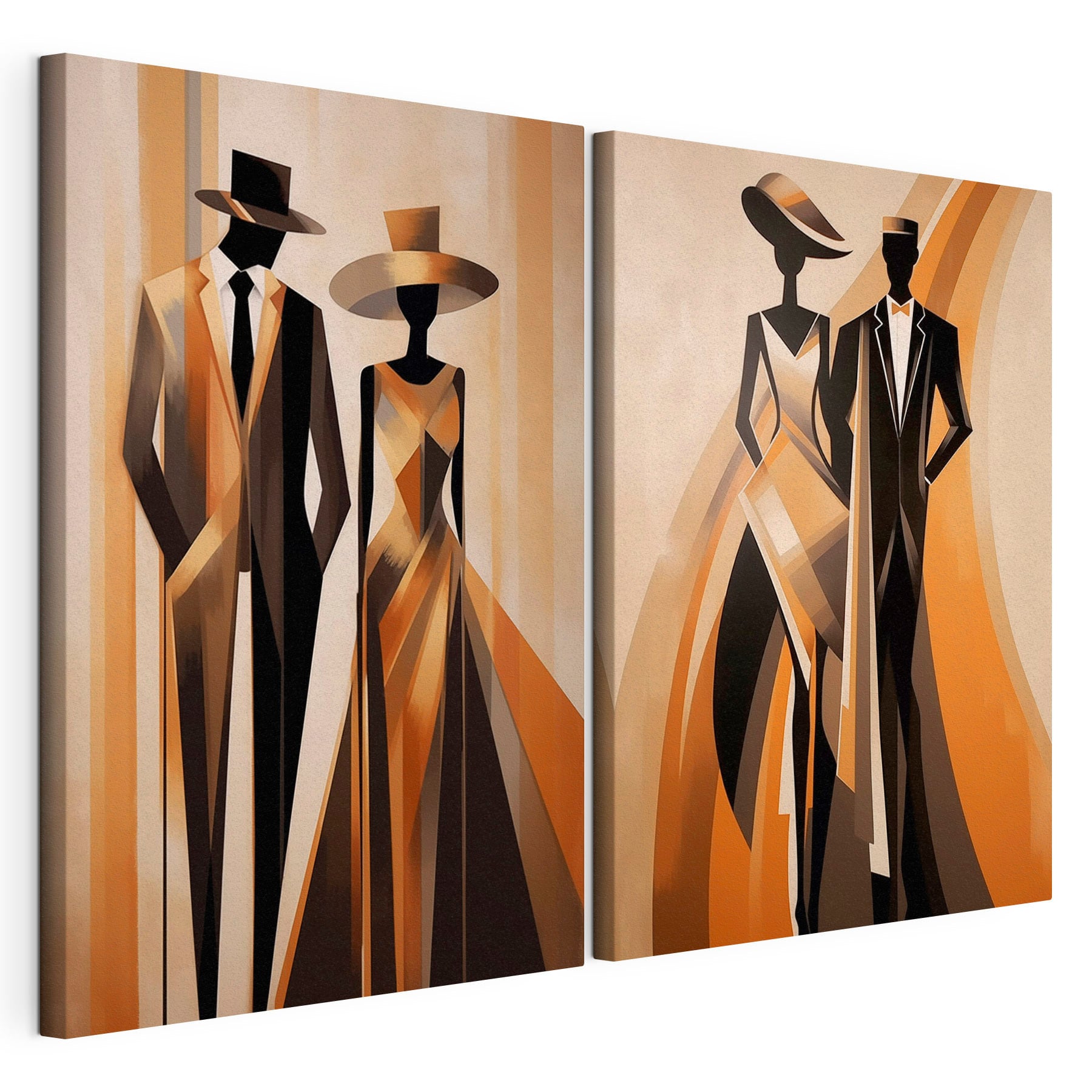 Couple of people in formal attire