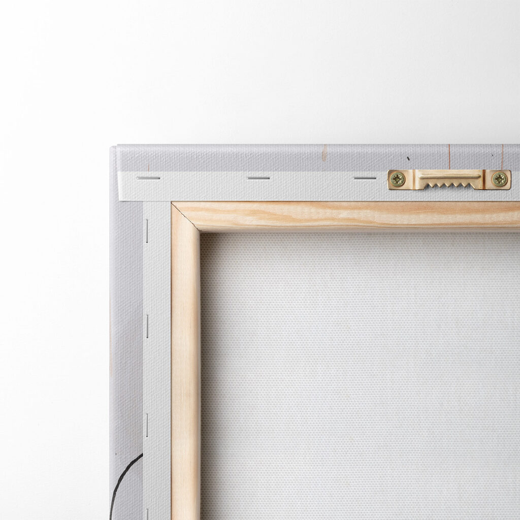 Painting of flowers on a white surface
