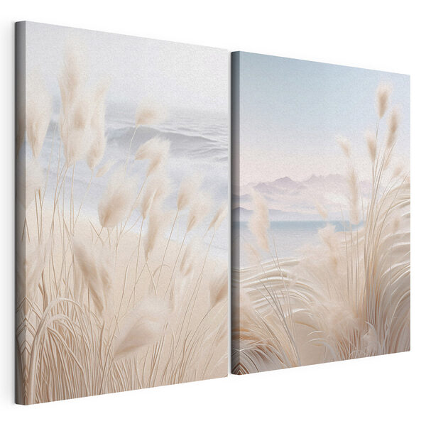 Modulaire canvasprint Een zacht briesje over het rustige water
