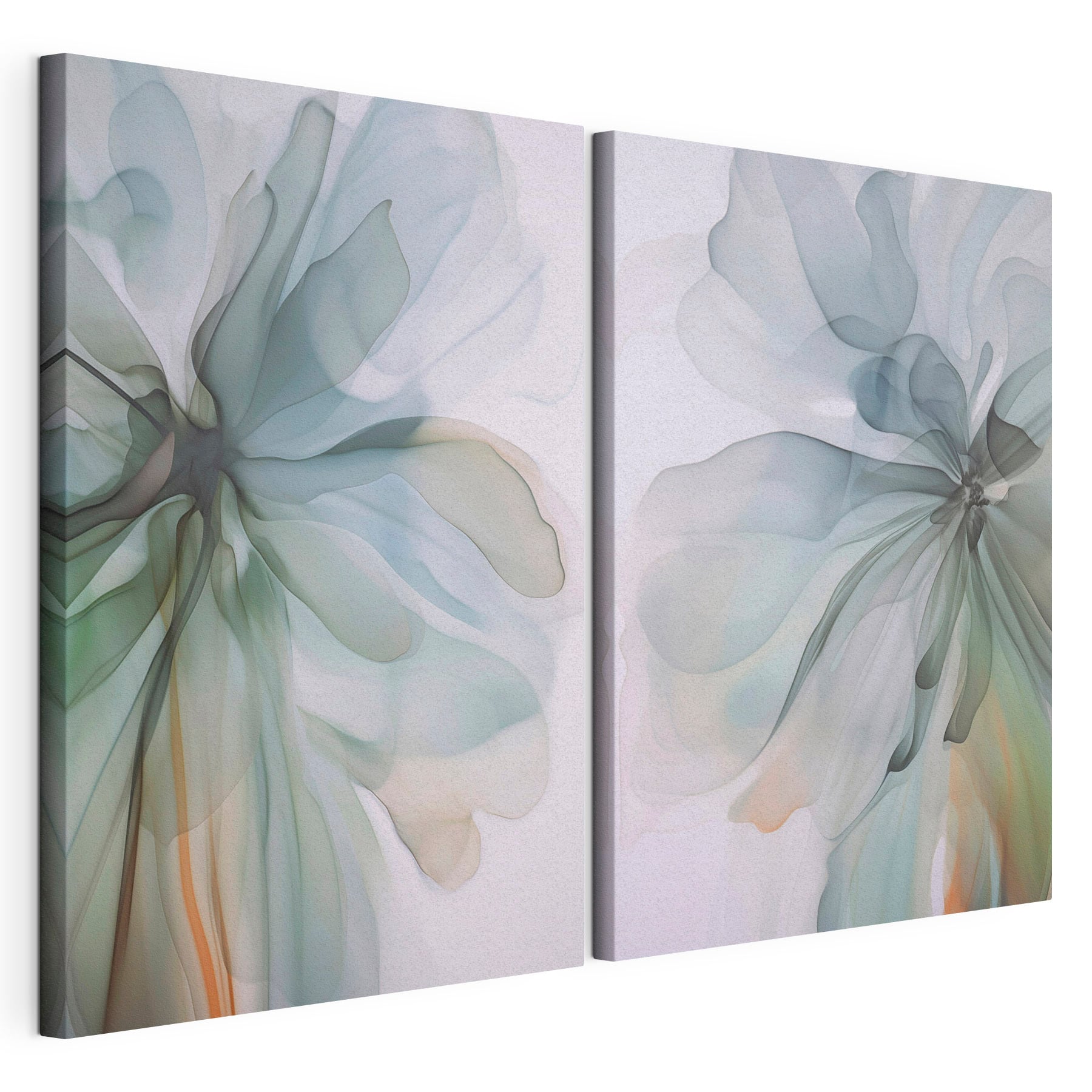 Soft, fluid blossoms in gentle colors