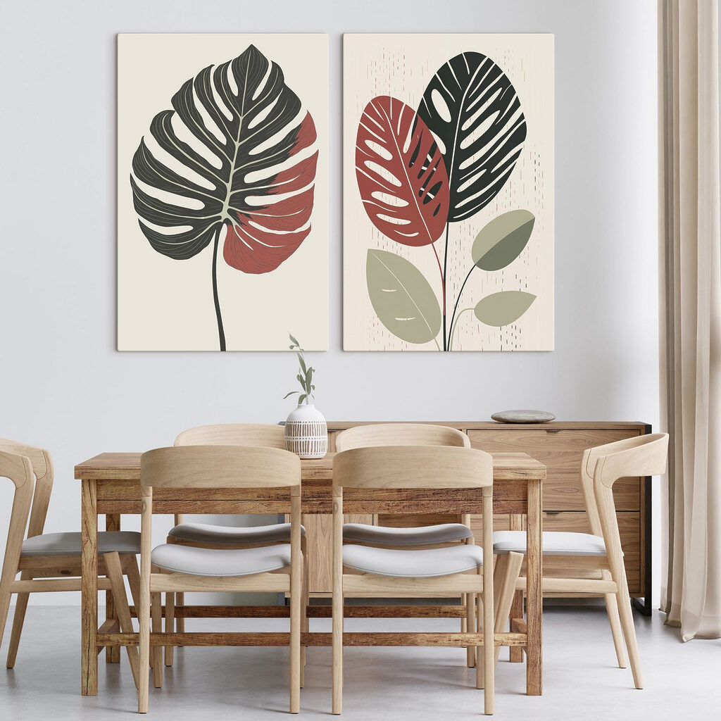 Two images of a plant