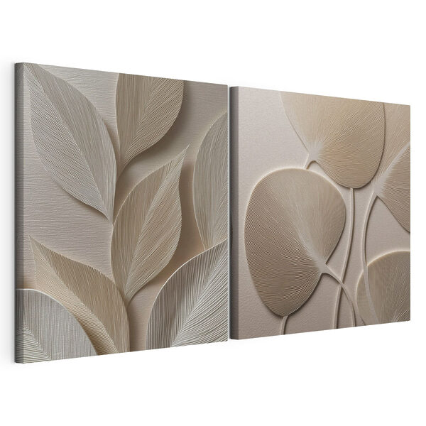 Modulaire canvasprint Zachte rondingen in het ontwerp van de natuur