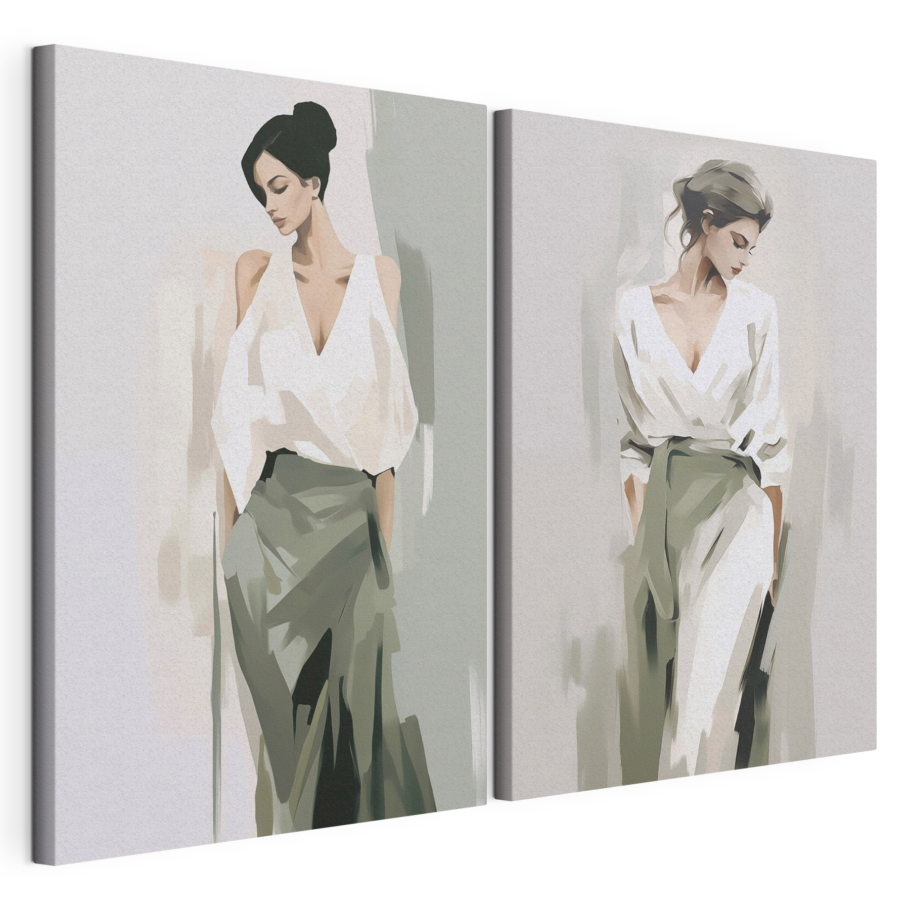 Woman in a white shirt