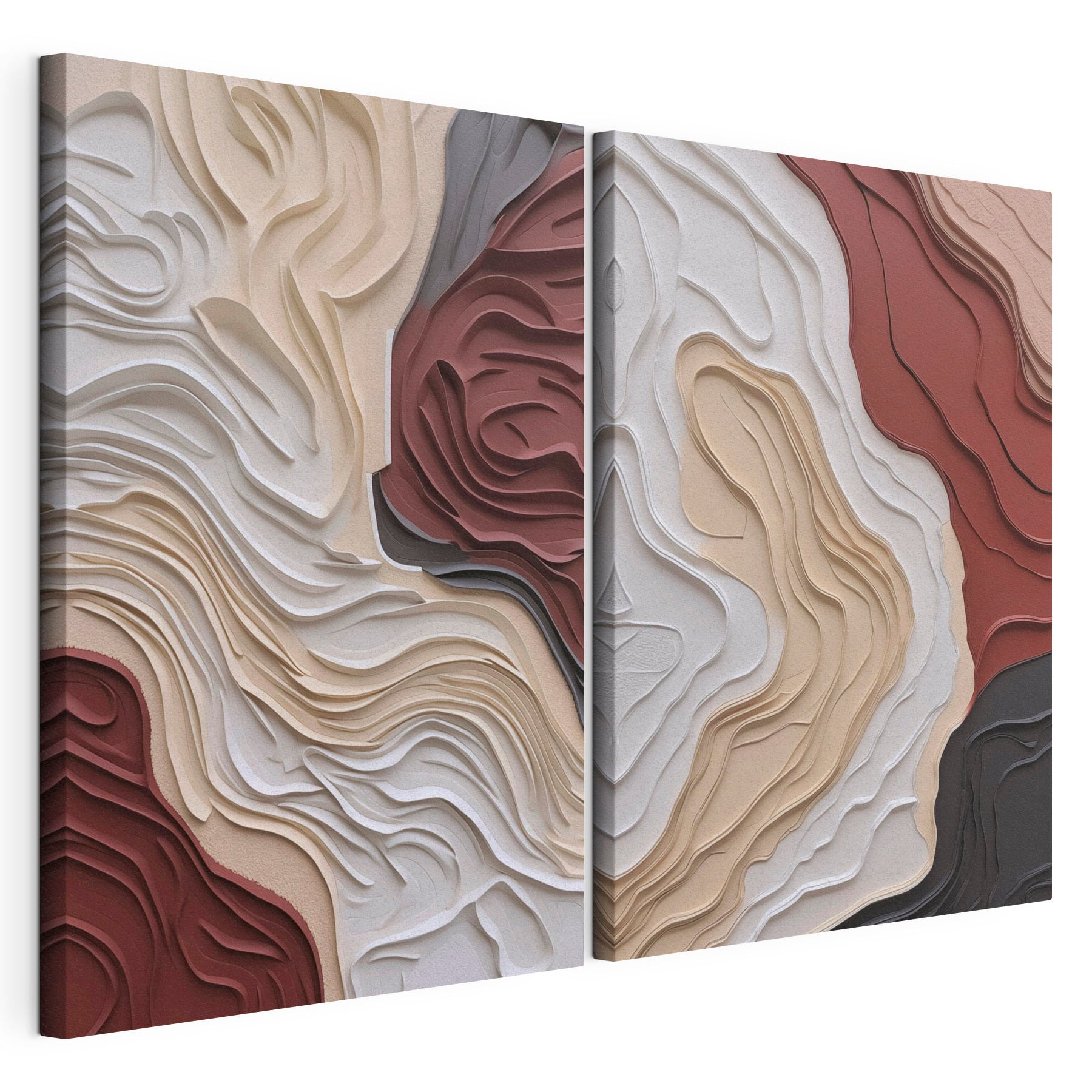 Organic shapes in subtle colors