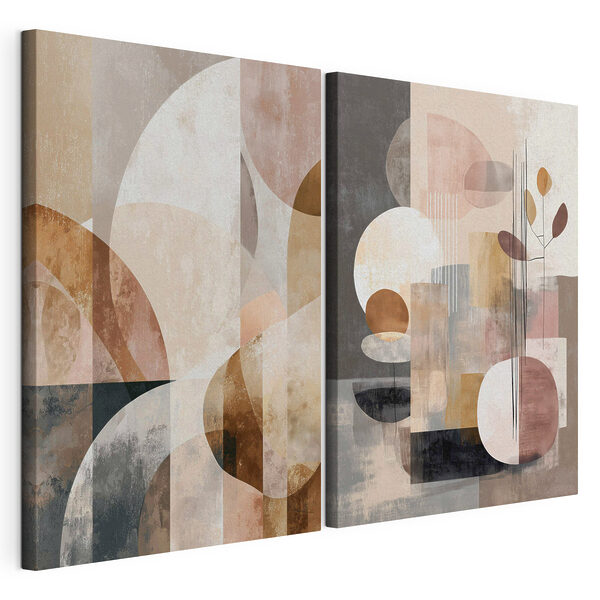 Modulaire canvasprint Twee kunstwerken