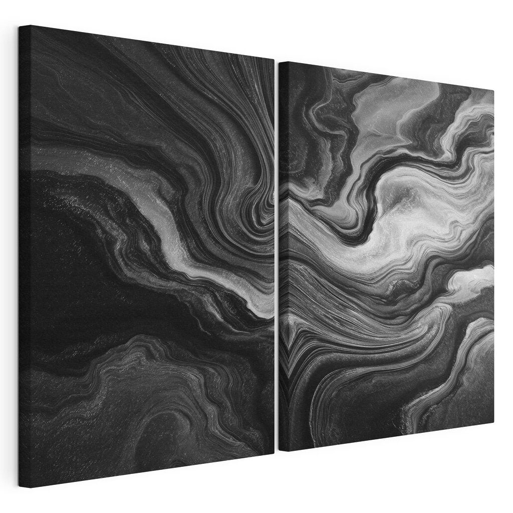 Black and white swirls