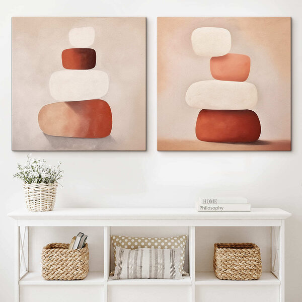 Painting of stacked objects
