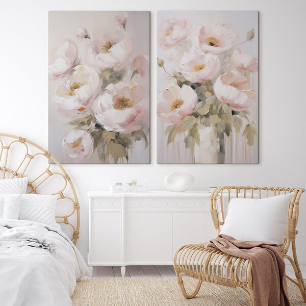 Painting of flowers in a vase