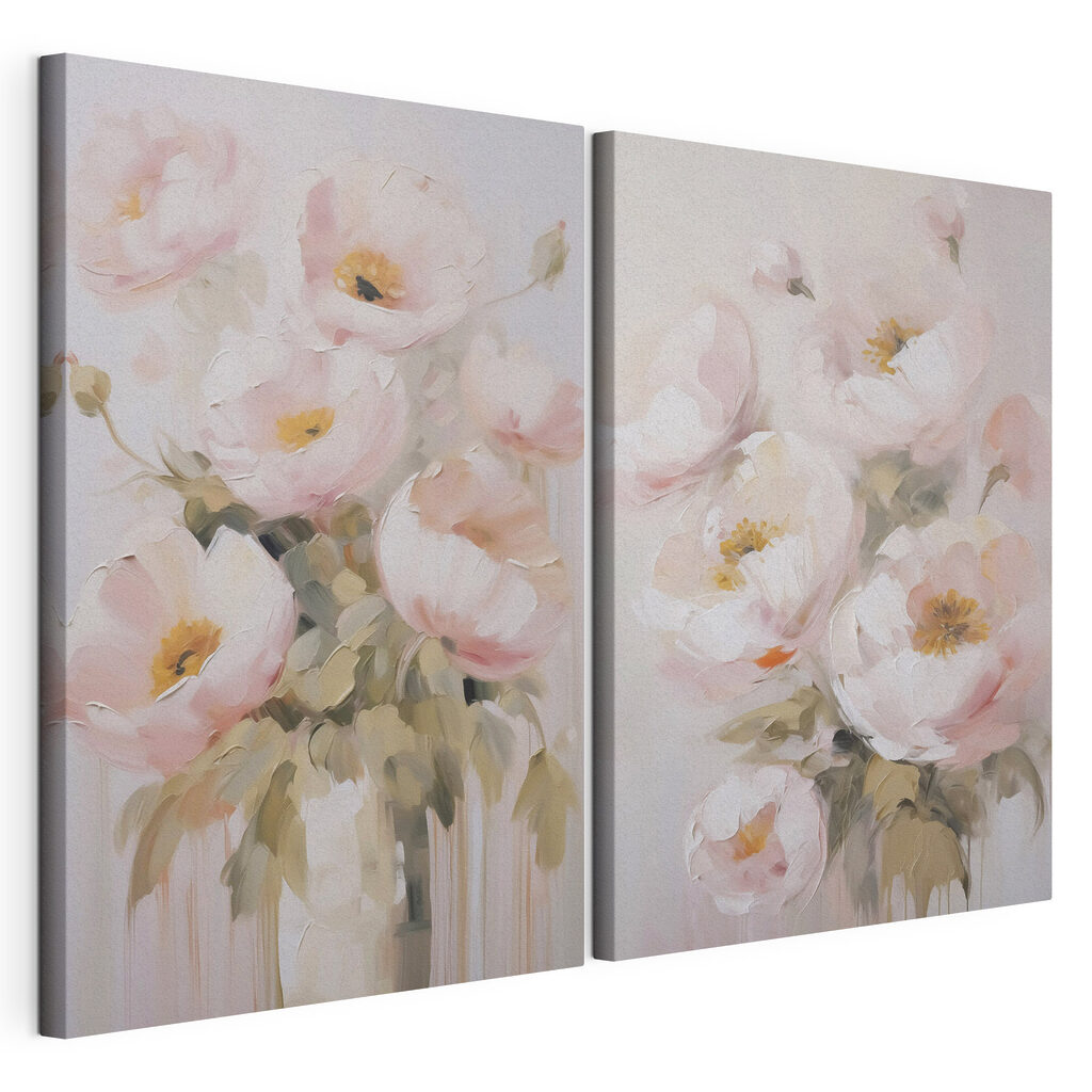 Painting of flowers in a vase