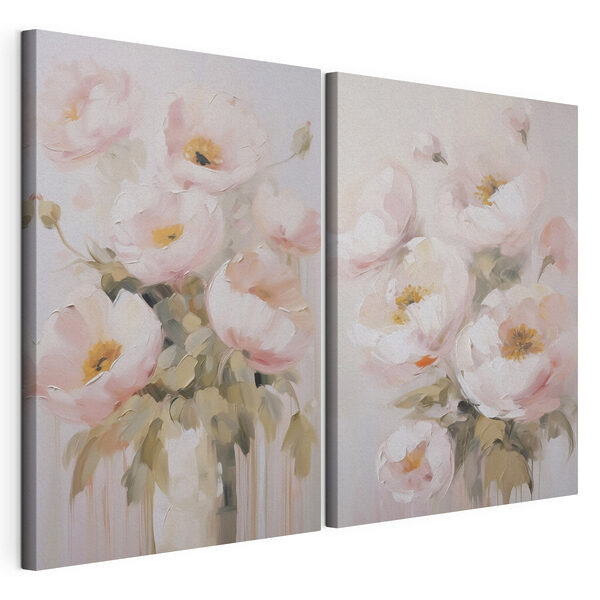 Painting of flowers in a vase