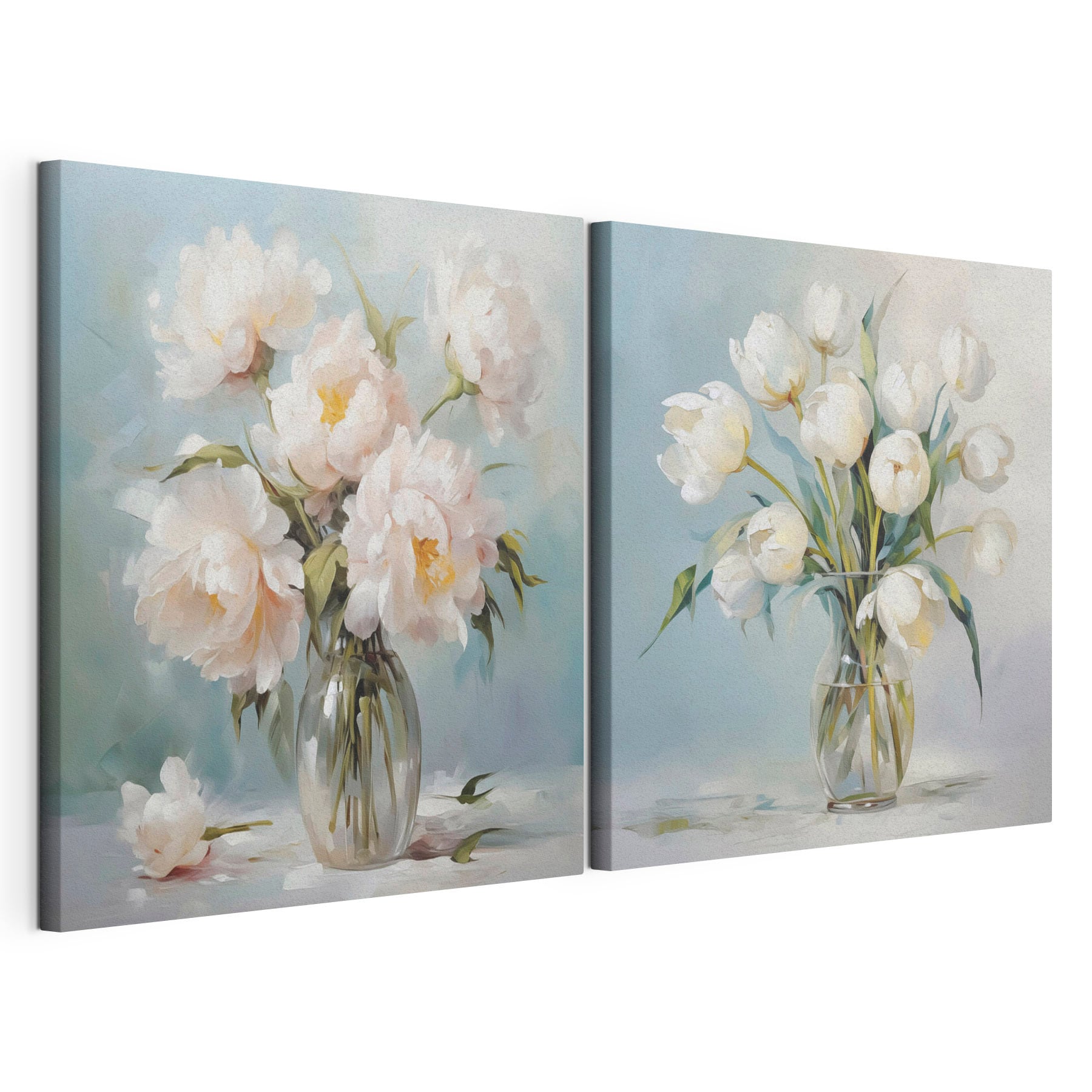 Painting of flowers in a vase