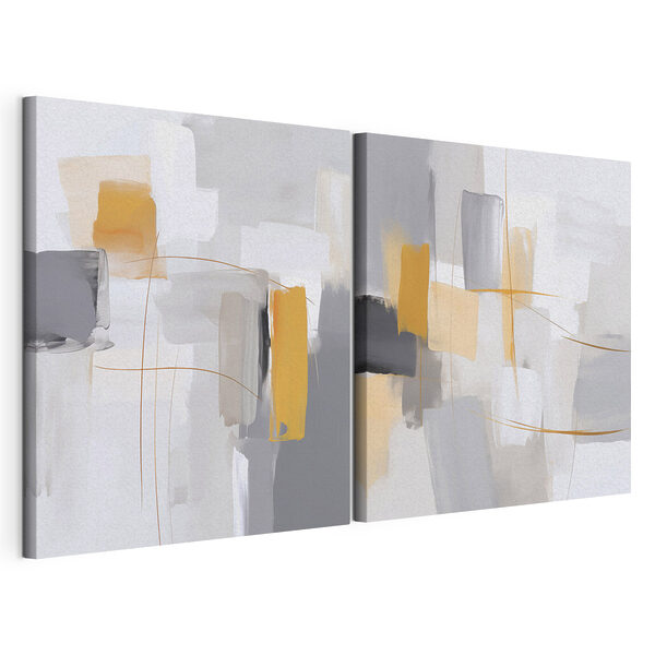 Modulaire canvasprint Twee kunstwerken