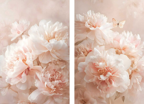 Soft blooms in gentle shades
