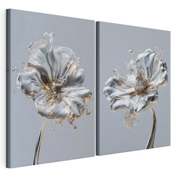 Modulaire canvasprint - Vloeiende elegantie in beweging