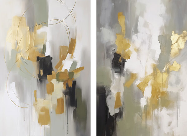 Abstract expressions in soft hues