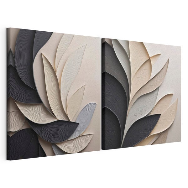 Elegant layers of flowing shapes
