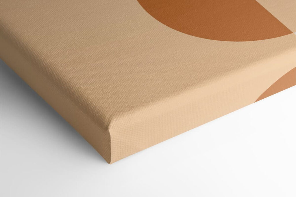 Abstract shapes in warm tones
