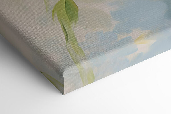 Breezy hues of calming green leaves