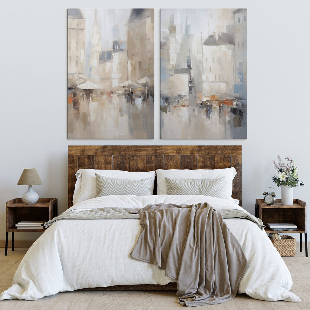 Painting of a city