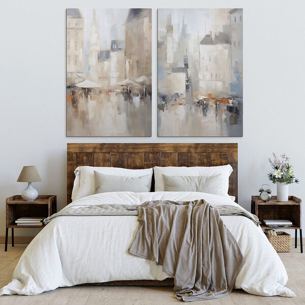 Painting of a city