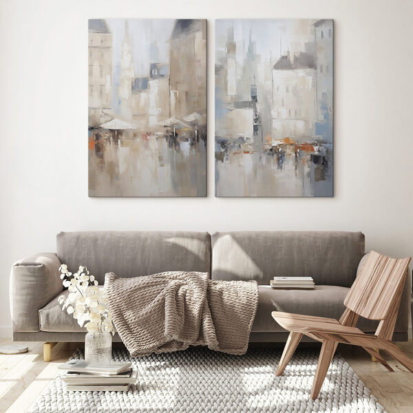 Painting of a city