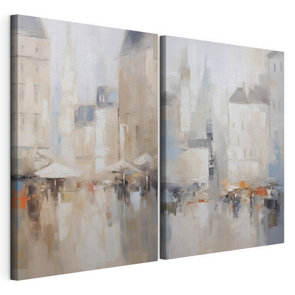 Painting of a city