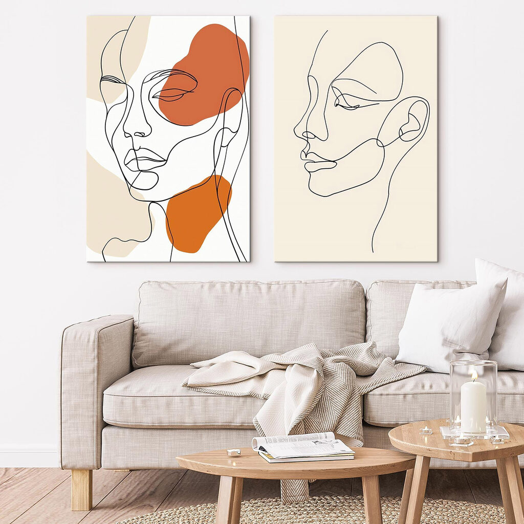 Drawing of a woman's face