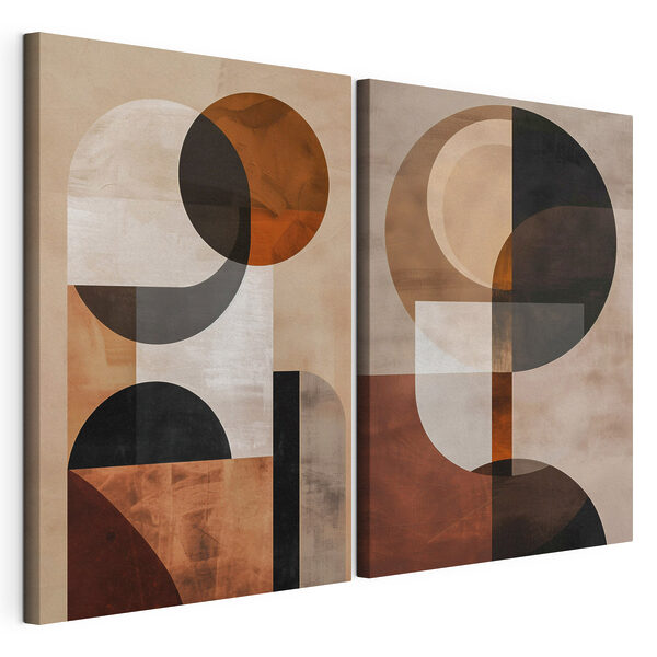 Modulaire canvasprint Twee kunstwerken