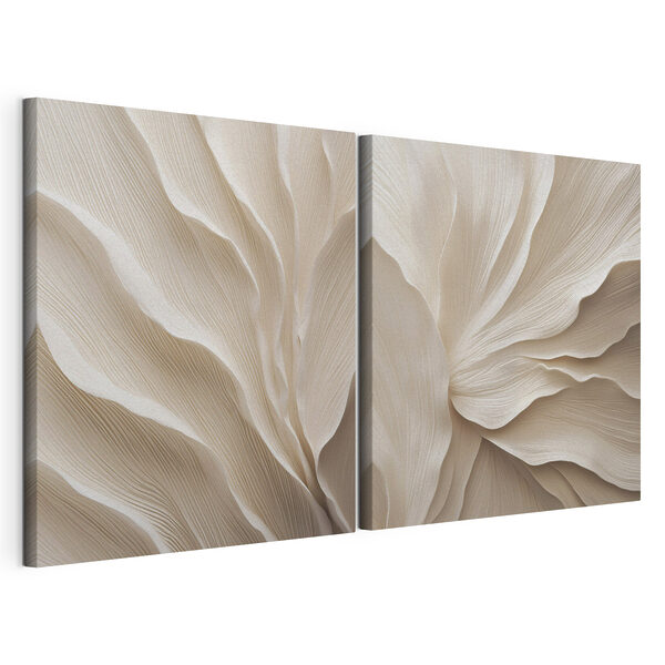 Modulaire canvasprint Verfijnde lagen met vloeiende lijnen