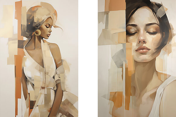 Collage of a woman