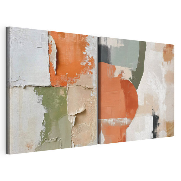 Modulaire canvasprint Schilderen in verschillende kleuren