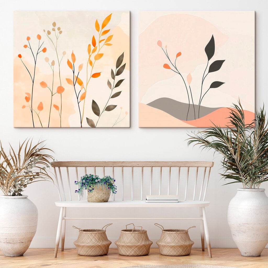 Two images of plants