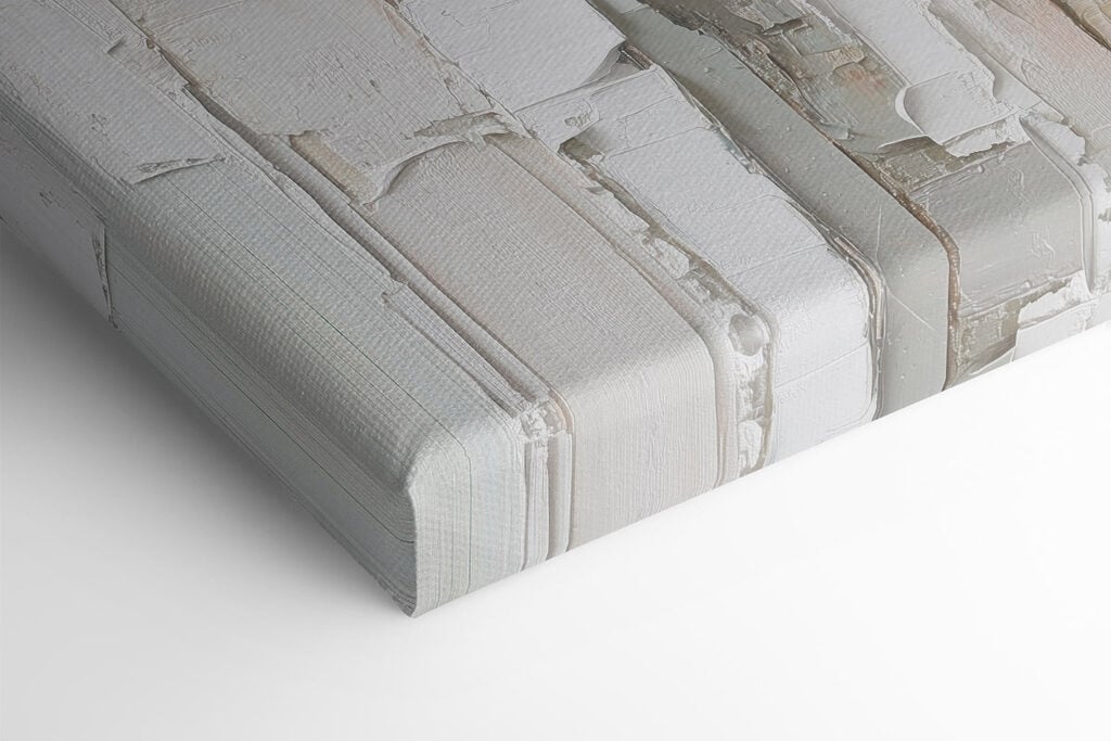 Textured layers in soft neutral tones