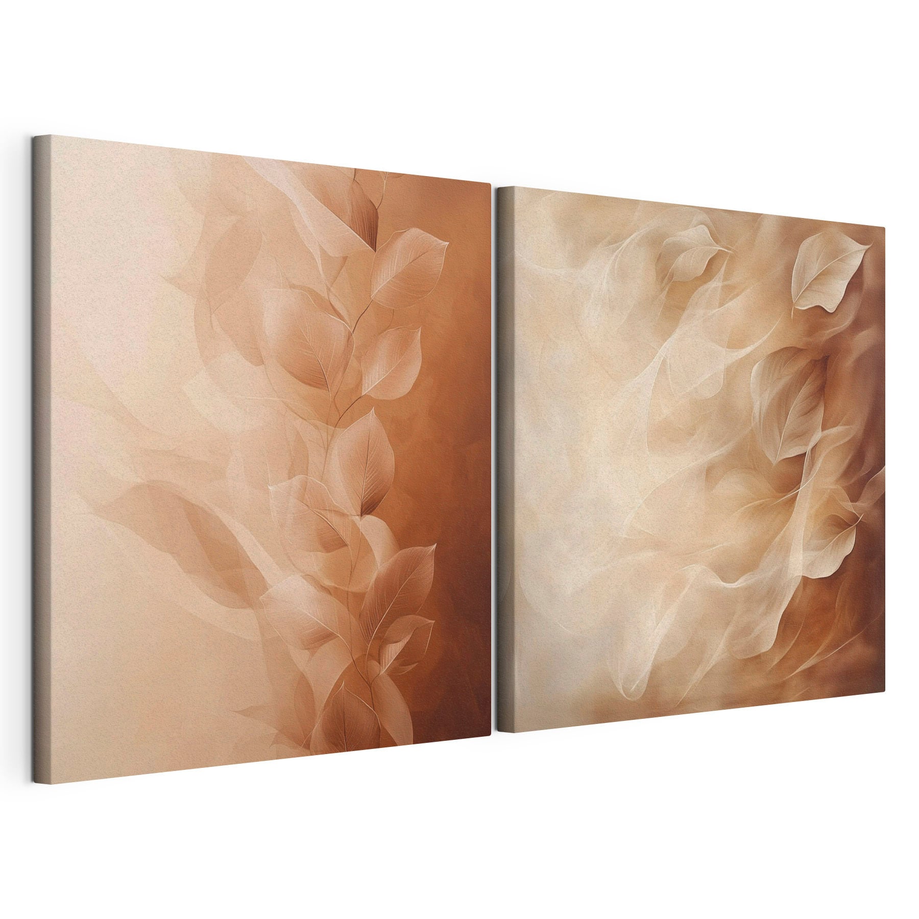 Gentle leaves dancing in soft hues