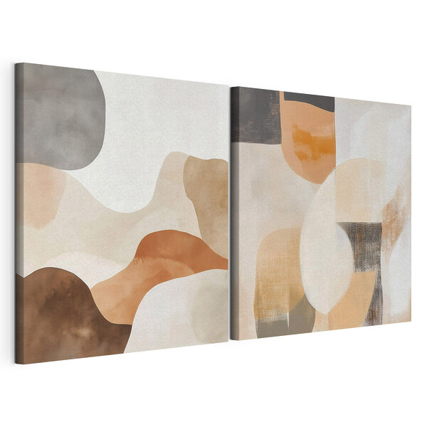 Modulaire canvasprint Twee kunstwerken