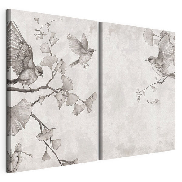 Two birds on a branch