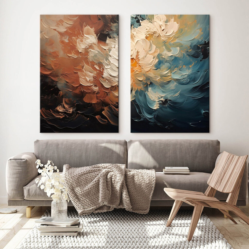 - Captivating dance of colors and forms
