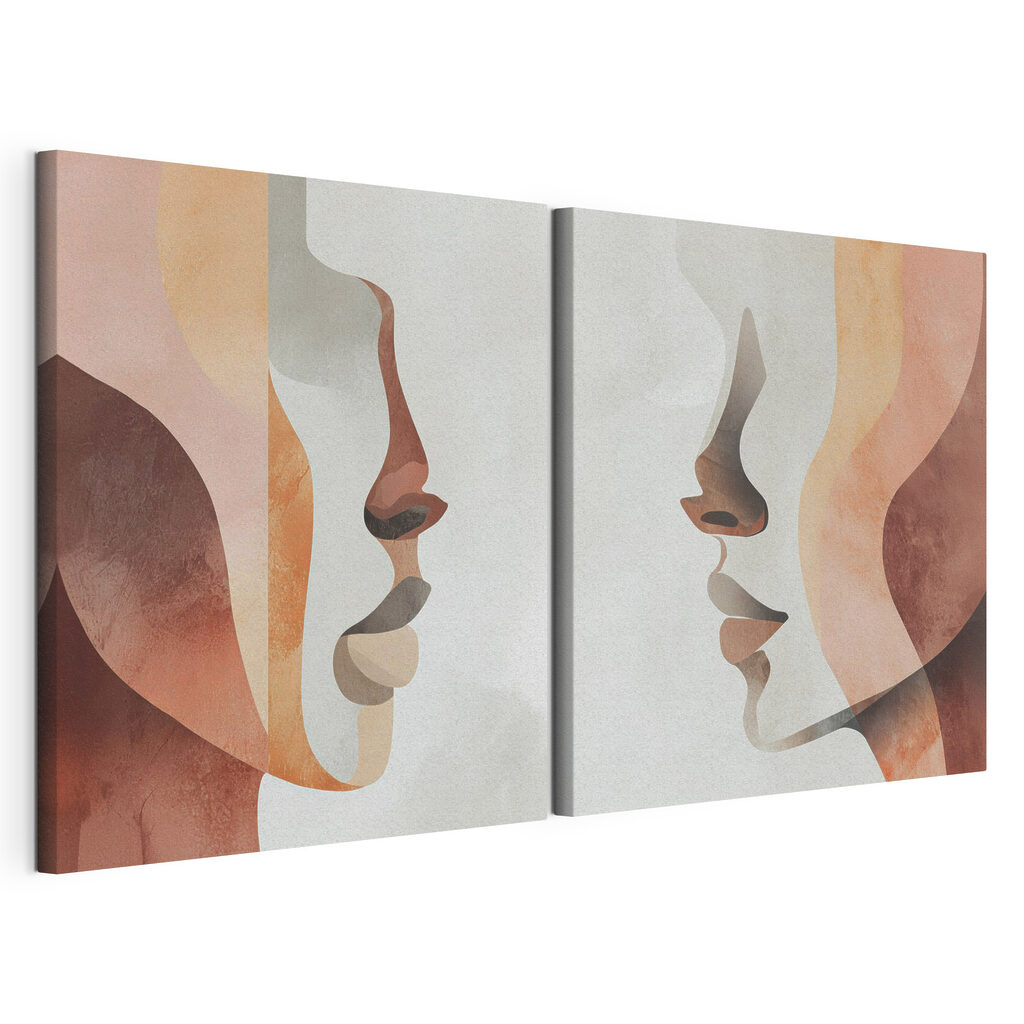 Two faces of a person